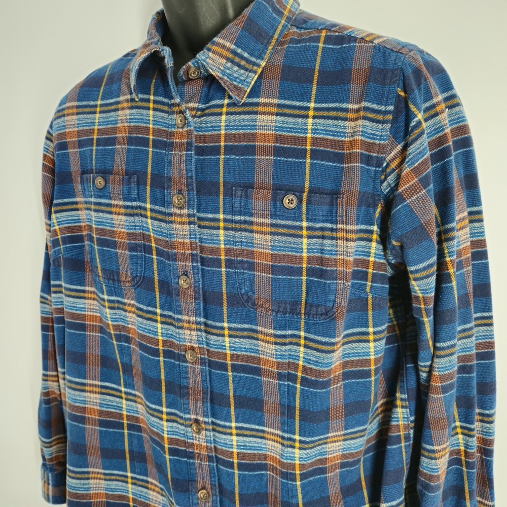 Duluth Trading Co Plaid Flannel Shirt Women's‎ Size Large Travel Outdoors
